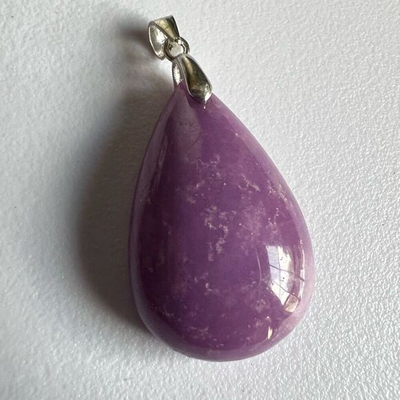 Phosphosiderite Crystal Pendant Silver 925 (#3) - Picture 5 of 9